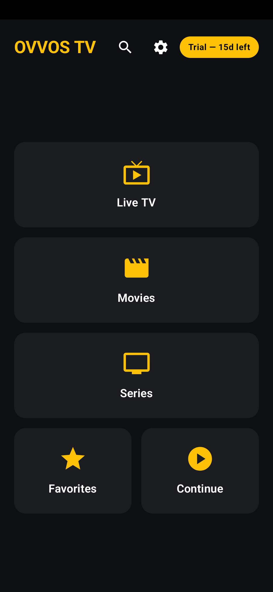 OVVOS TV on Android phone