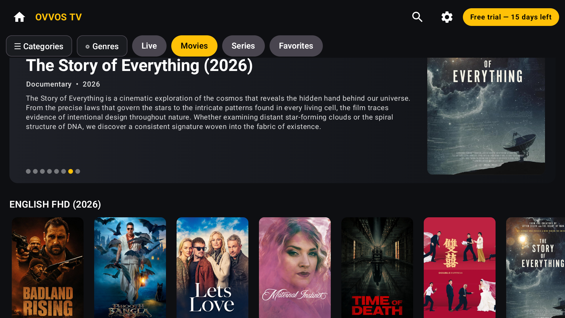 OVVOS TV on Android TV